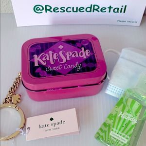 NWT Kate Spade Key Fob Hard Candy Metal Tin Charm